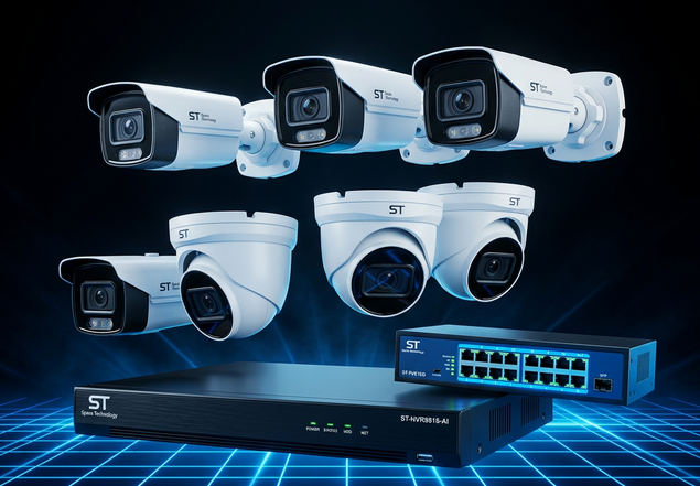 Оборудование видеонаблюдения ST